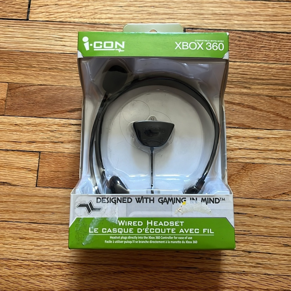 Xbox 360 Wired Headset / New / iCON